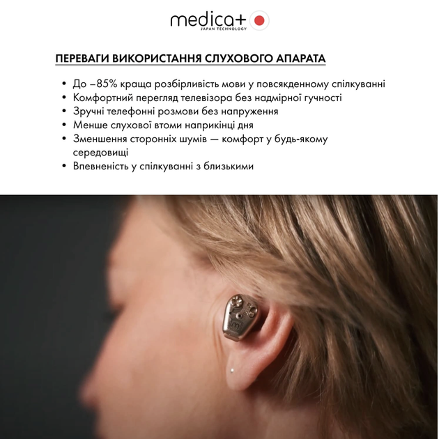 Слуховий апарат внутрішньовушний акумуляторний MEDICA+ Sound Control 14 - зображення 6