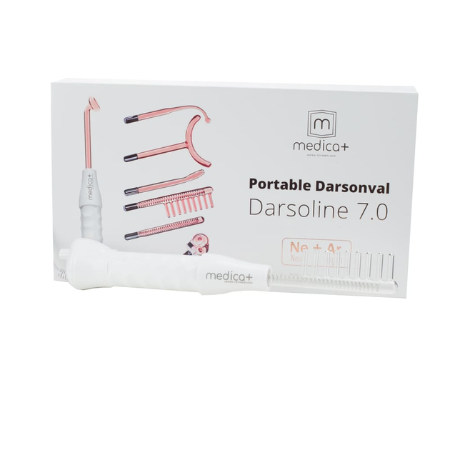 Дарсонваль для волос и лица портативный с 7 насадками MEDICA+ DarsoLine 7.0 - изображение 14