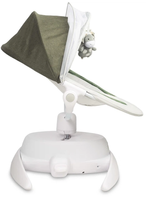 Leżaczek-bujaczek elektryczny 2w1 Caretero Opti Green (5908310396149) - Zdjęcie 4 Leżaczek-bujaczek elektryczny 2w1 Caretero Opti Green (5908310396149) - obraz 4