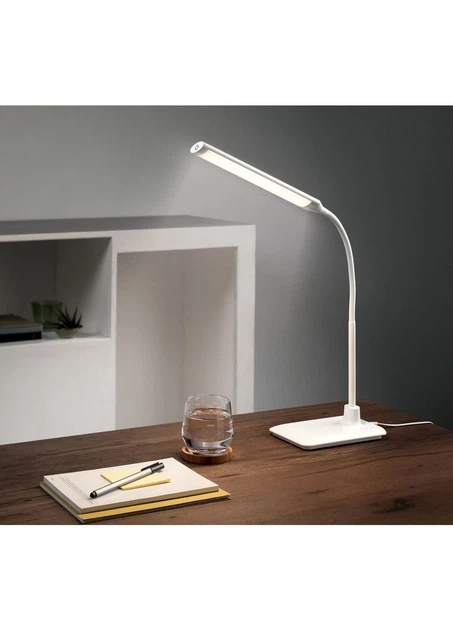 Настільна LED лампа Livarno Home з гнучким кронштейном 32,5 см білий - зображення 2
