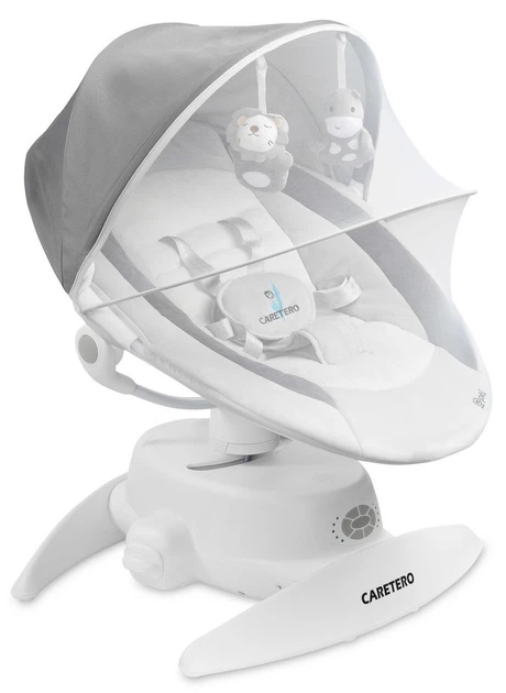 Leżaczek-bujaczek elektryczny 2w1 Caretero Opti Grey (5908310396125) - Zdjęcie 2 Leżaczek-bujaczek elektryczny 2w1 Caretero Opti Grey (5908310396125) - obraz 2