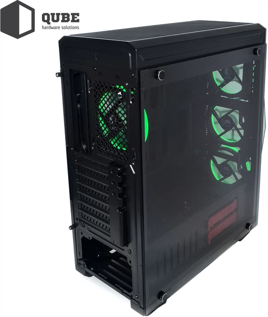 Корпус QUBE Flame-RGB Black (FLAME_FCNU3) - Фото 11 Корпус QUBE Flame-RGB Black (FLAME_FCNU3) - зображення 11