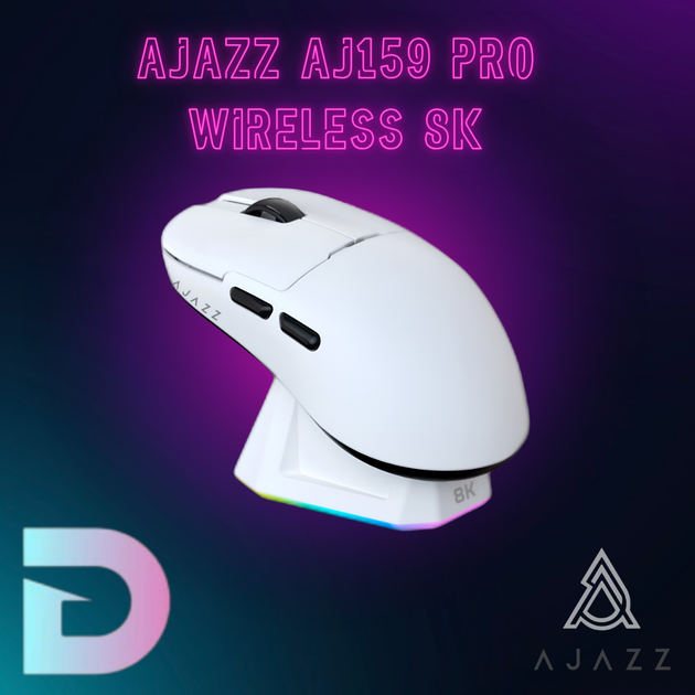 Беспроводная Мышь Ajazz AJ159 PRO Wireless 8K, White - изображение 5