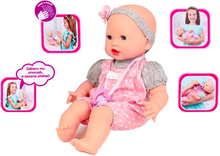 Lalka bobas Artyk Natalia mimiczny 41 cm (187711) - obraz 2