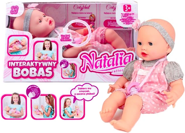 Lalka bobas Artyk Natalia mimiczny 41 cm (187711) - obraz 3