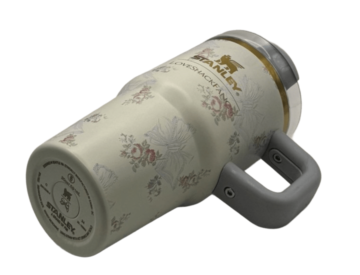Термос термочашка Stanley Quencher H2.0 Tumbler з нержавіючої сталі 0,59 л LoveShackFancy Floral Ribbon Blue KT6007863 - зображення 6