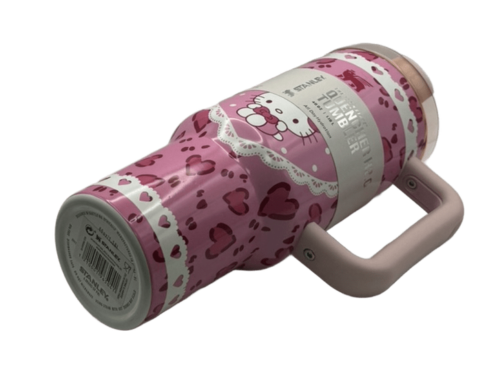 Термос термочашка Stanley Quencher H2.0 Tumbler Світиться у темряві 1,18 л Hello Kitty Pink Love Edition KT7001978 - зображення 6