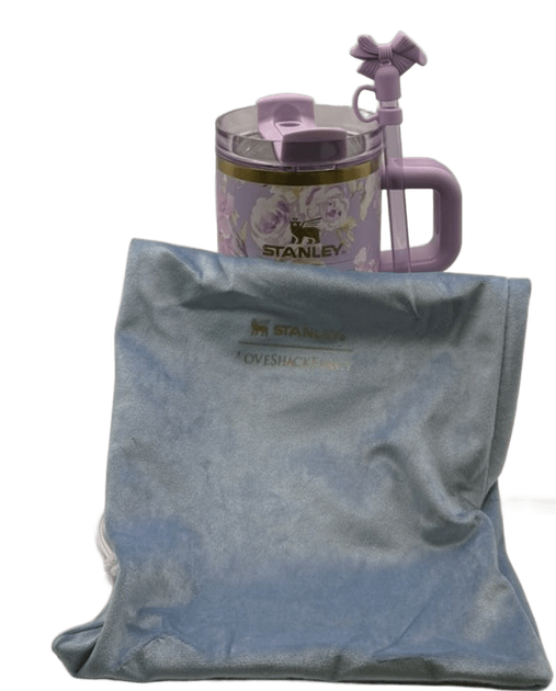 Термос термочашка Stanley Quencher H2.0 Tumbler з нержавіючої сталі 0,59 л LoveShackFancy Floral Lavender KT6007865 - зображення 2
