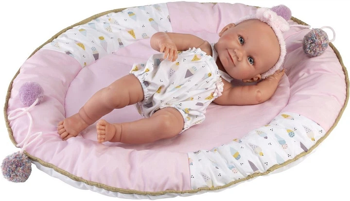 Lalka bobas winylowa Llorens Nica w kokoniku 40 cm (73806) - obraz 2