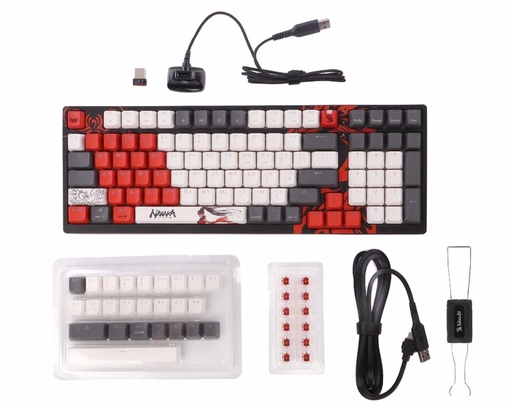 Клавіатура бездротова A4Tech Bloody WS98 Wireless/Bluetooth/USB Naraka (4711421001106) - зображення 8