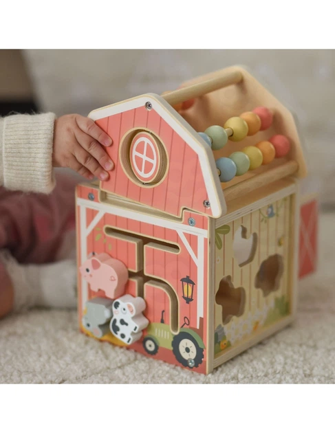 Дерев'яна ферма-сортер Tooky Toy Montessori з лабіринтом та рахівницею (TP538) (6976831554880) - зображення 4