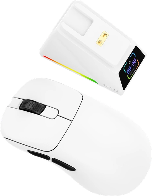 Миша Ajazz AJ179 APEX Wireless/Bluetooth/USB White Charging Dock (AJM179-A-W) - зображення 5