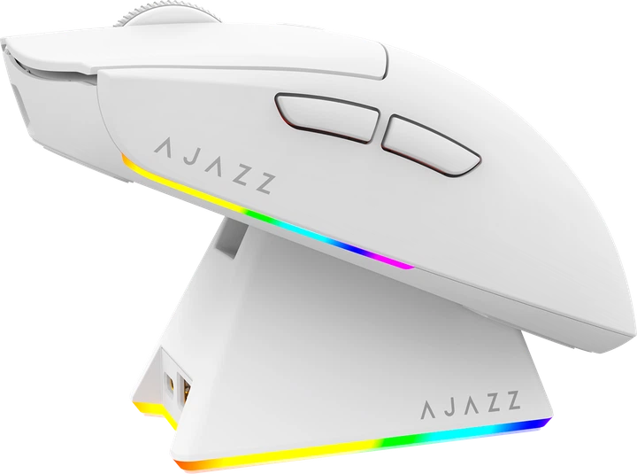 Миша Ajazz AJ139 V2 MC Wireless/Bluetooth/USB White (AJ139-V2-MC-W) - Фото 1 Миша Ajazz AJ139 V2 MC Wireless/Bluetooth/USB White (AJ139-V2-MC-W) - изображение 1