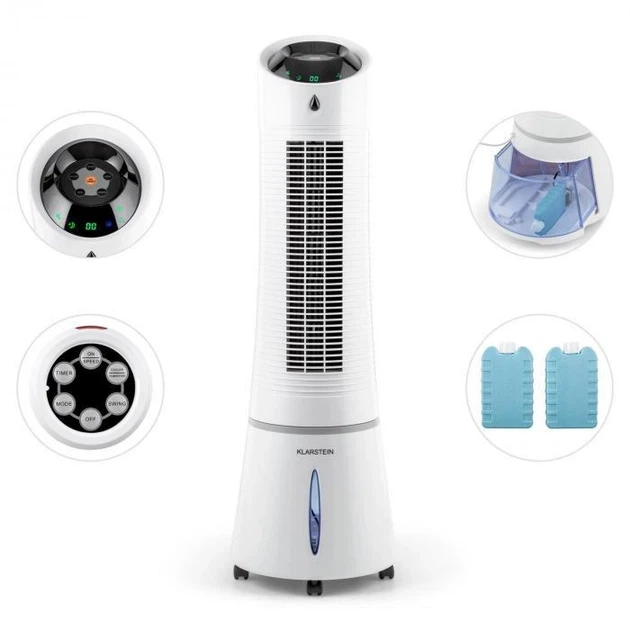 Мобильный кондиционер увлажнитель ионизатор Klarstein Skyscraper Ices - Фото 4 Мобильный кондиционер увлажнитель ионизатор Klarstein Skyscraper Ices - изображение 4