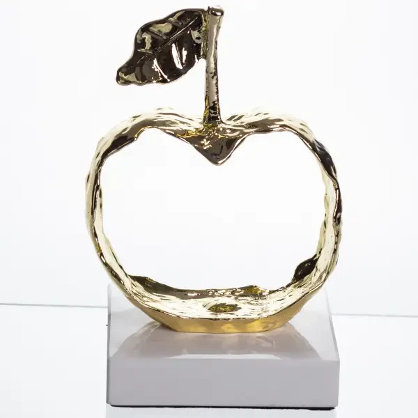 Декоративна фігурка Apple 11х10х18 см металева (121-HP-7-13) - Фото 3 Декоративна фігурка Apple 11х10х18 см металева (121-HP-7-13) - зображення 3