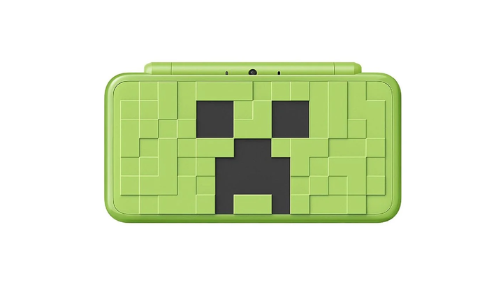 Консоль Nintendo 2DS XL New Minecraft - Creeper Limited Edition Модифицированная 32GB Green + 10 Встроенных Игр Б/У - изображение 5