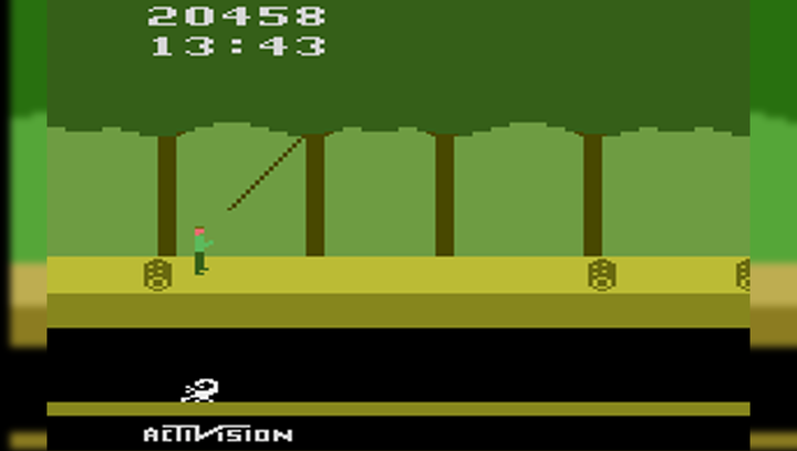 Игра Atari 2600 Pitfall! Black Б/У - изображение 2