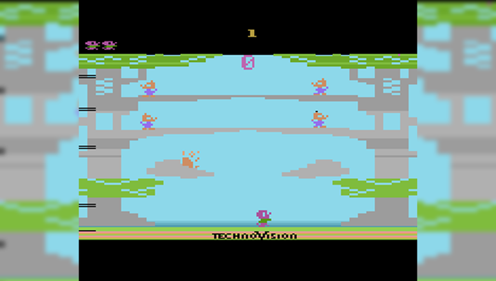 Игра Atari 2600 Nuts Black Б/У - изображение 3