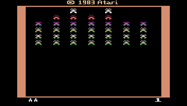 Игра Atari 2600 Galaxian Black Б/У - изображение 2