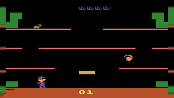 Игра Atari 2600 Mario Bros. Black Б/У - изображение 2