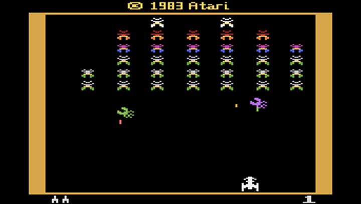Игра Atari 2600 Galaxian Black Б/У - изображение 5