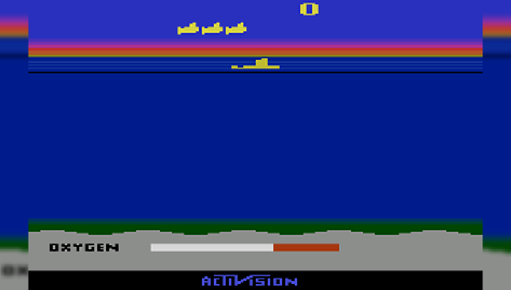 Игра Atari 2600 Seaquest Black Б/У - изображение 2