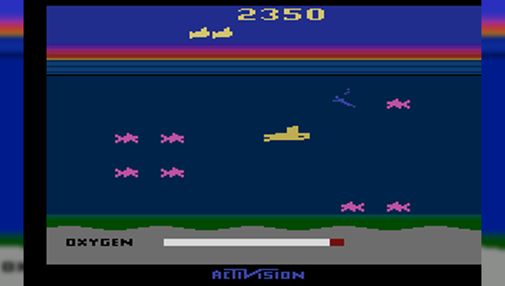Игра Atari 2600 Seaquest Black Б/У - изображение 4