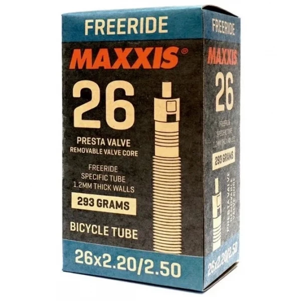 Камера Maxxis Freeride 26x2.2/2.5 Ніпель Presta 48 mm (1052-EIB00231500) - Фото 1 Камера Maxxis Freeride 26x2.2/2.5 Ніпель Presta 48 mm (1052-EIB00231500) - зображення 1