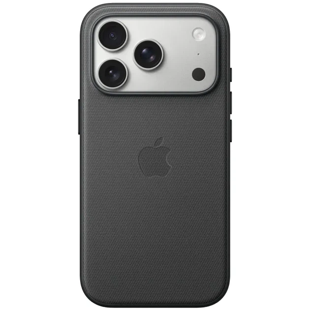 Чехол TechWoven (AAA) NEW для Apple iPhone 17 Pro тканевый чехол с поддержкой MagSafe и анимацией, защитный кейс Black - Фото 1 Чехол TechWoven (AAA) NEW для Apple iPhone 17 Pro тканевый чехол с поддержкой MagSafe и анимацией, защитный кейс Black - изображение 1