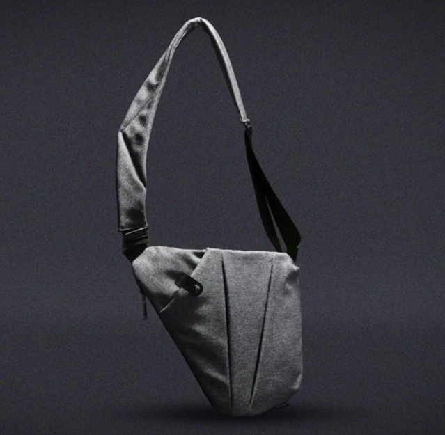 Сумка месенджер Crossbody 4634 кобура. Графіт - зображення 4