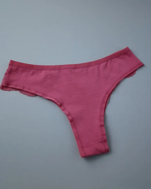 Американки бавовняні з мереживом Heat Underwear Рожевий XL - изображение 2