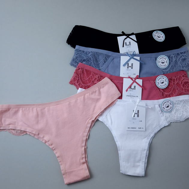 Американки бавовняні з мереживом Heat Underwear S Білий - зображення 5