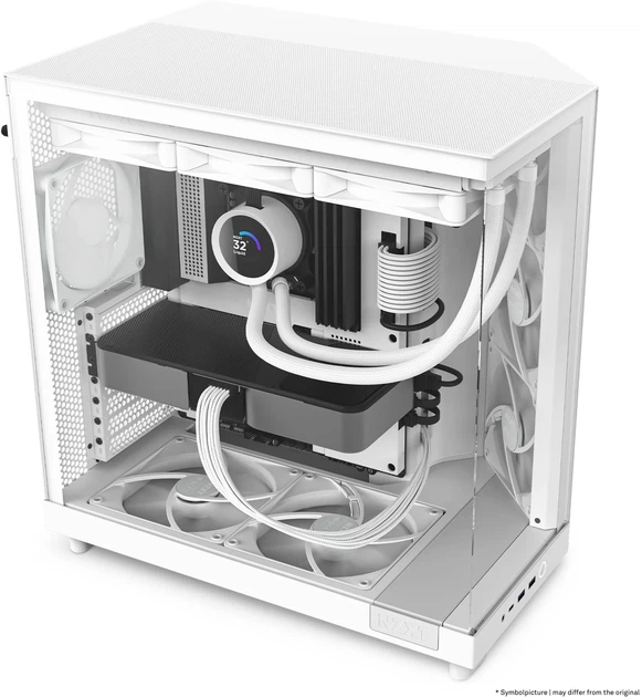 Корпус NZXT H6 Flow / Без БП / Mid Tower / ATX / 3х120мм Fans / Белый - изображение 7