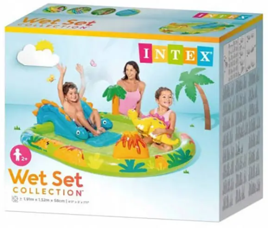 Надувной игровой центр Intex 57166 Динопарк (191 х 152 х 58 см) - изображение 3