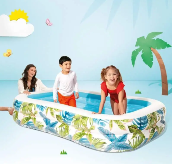 Надувной бассейн intex 57177 (229 х 152 х 48 см) Тропики - изображение 4