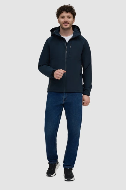 Вітровка AVECS синя з матеріалу Softshell із системою утягування 50559/87 3XL - Фото 2 Вітровка AVECS синя з матеріалу Softshell із системою утягування 50559/87 3XL - зображення 2