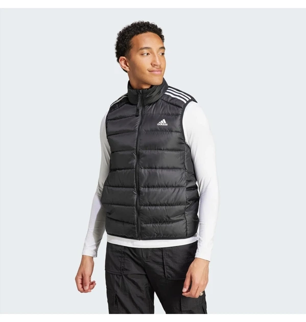 Мужская жилетка Essentials 3-Stripes Light Down пуховая черная Xs - изображение 2