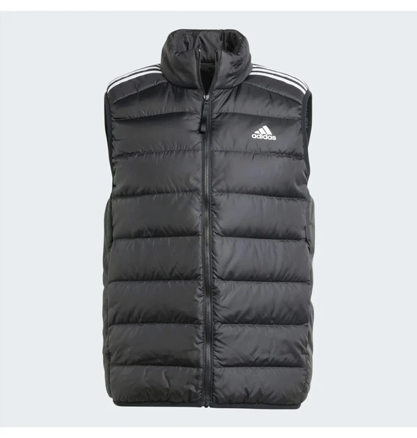 Мужская жилетка Essentials 3-Stripes Light Down пуховая черная Xs - изображение 5