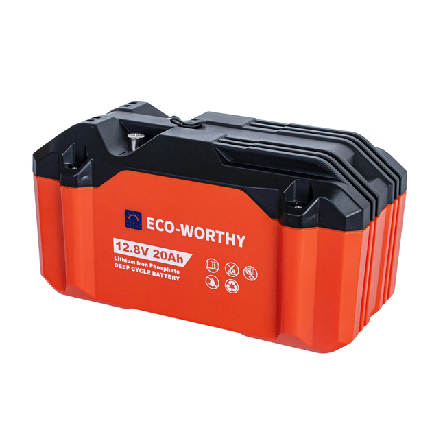 Акумулятор ECO-WORTHY LiFePO4 12V 20Ah 256Wh батарея для човнів кемпінгу та сонячних систем з вбудованою BMS ресурсом понад 4000 циклів - Фото 11 Акумулятор ECO-WORTHY LiFePO4 12V 20Ah 256Wh батарея для човнів кемпінгу та сонячних систем з вбудованою BMS ресурсом понад 4000 циклів - зображення 11
