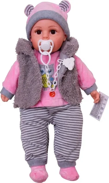 Пупс Mario Toys Говорить і співає + пустушка 45 см (68) - зображення 2