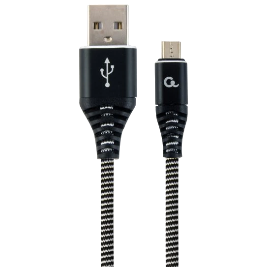 Кабель для зарядки Cablexpert Micro USB 2A 2 м braided Черный - Фото 1 Кабель для зарядки Cablexpert Micro USB 2A 2 м braided Черный - изображение 1