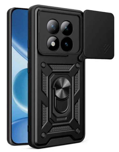 Чехол Camshield c кольцом-подставкой на Xiaomi Redmi Note 15 (4G / 5G) / black - Фото 1 Чехол Camshield c кольцом-подставкой на Xiaomi Redmi Note 15 (4G / 5G) / black - изображение 1