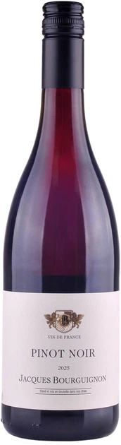 Вино JACQUES BOURGUIGNON Піно Нуар червоне сухе 0.75 л 13% (3120581472212) - Фото 1 Вино JACQUES BOURGUIGNON Піно Нуар червоне сухе 0.75 л 13% (3120581472212) - зображення 1