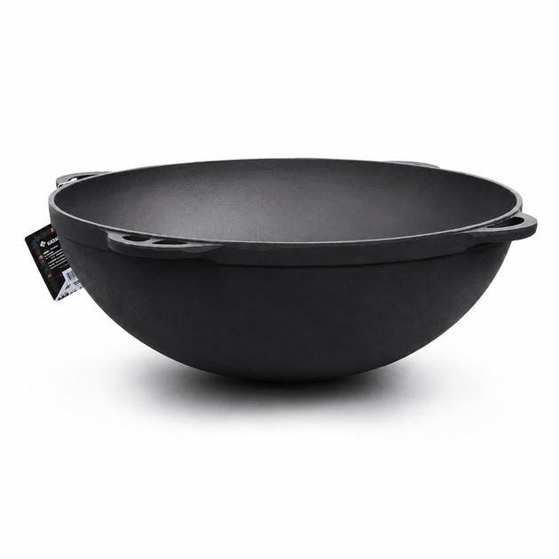 Чавунний азіатський казан 22 л SHOP PAN з кришкою для плову та інших східних страв - зображення 2