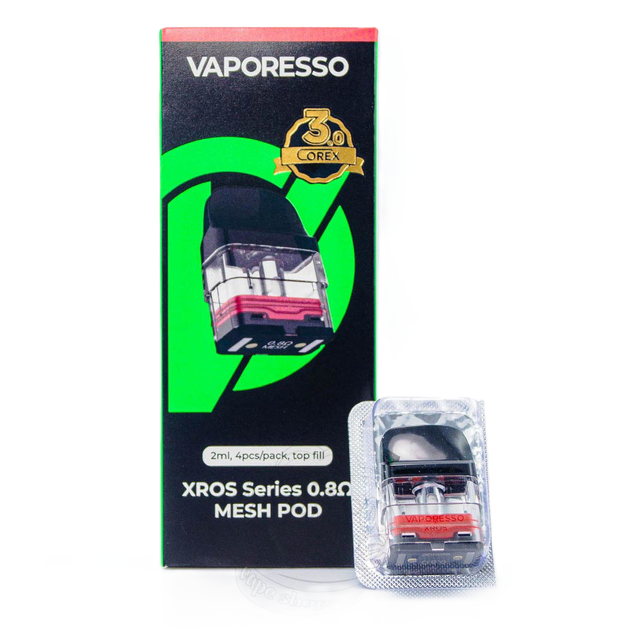 Картридж для электронной сигареты Vaporesso Xros 2ml 0.8 Ohm Corex 3.0 Вапорессо Икс Рос 2 мл сменный картридж с испарителем MTL / ограниченный RDL - изображение 3