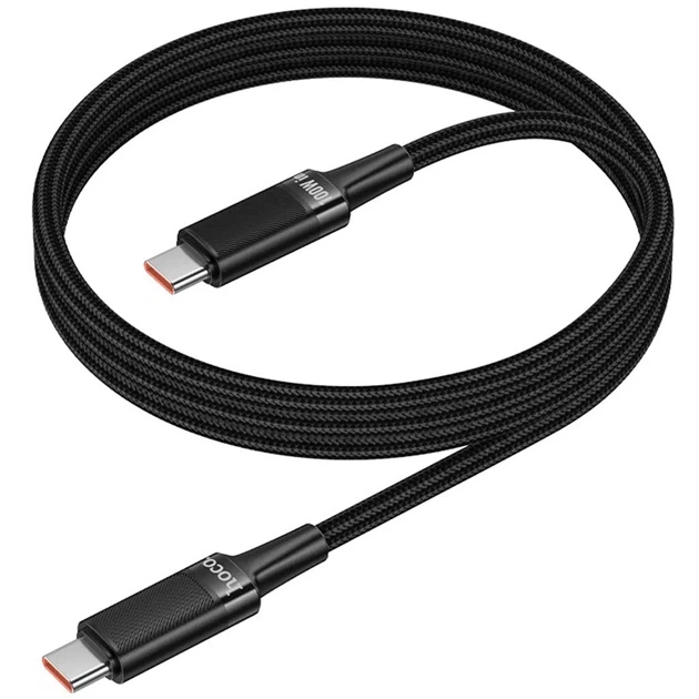 Кабель заряджання Hoco U153 Extreme Type-C to Type-C (100W) (1.2М) Турбозарядка для телефону/смартфону/ноутбука Android/Samsung - Фото 3 Кабель заряджання Hoco U153 Extreme Type-C to Type-C (100W) (1.2М) Турбозарядка для телефону/смартфону/ноутбука Android/Samsung - зображення 3