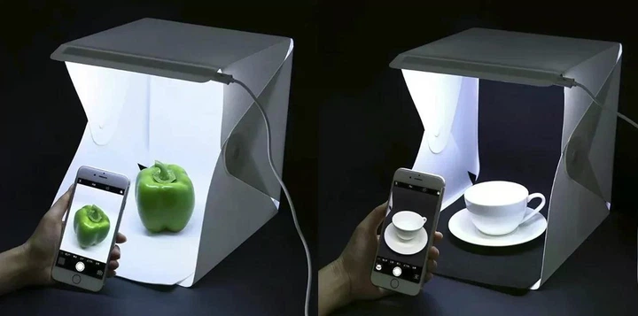 Photobox – лайтбокс з LED підсвічуванням для предметної зйомки 20см - Фото 2 Photobox – лайтбокс з LED підсвічуванням для предметної зйомки 20см - изображение 2