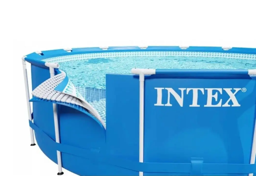 Бассейн каркасный для дома Intex для всей семьи, для отдыха на природе, детский на 1828 литров Круглый для дачи 244×51 см - изображение 6