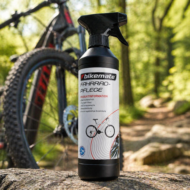 Защитный полироль для велосипеда водоотталкивающий спрей 500 мл Bikemate - Фото 3 Защитный полироль для велосипеда водоотталкивающий спрей 500 мл Bikemate - изображение 3