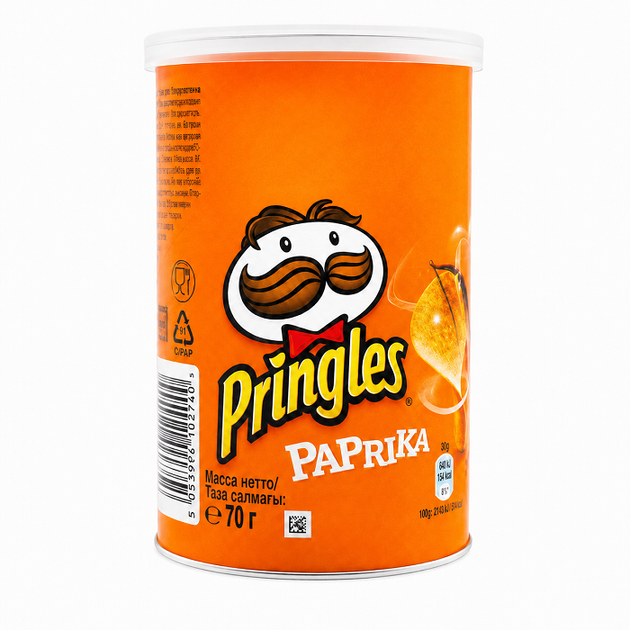 Чипсы Pringles Паприка 70 г 5053990161638 - Фото 1 Чипсы Pringles Паприка 70 г 5053990161638 - изображение 1